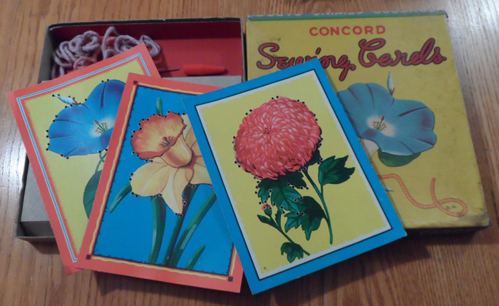 vintage stitching cards web