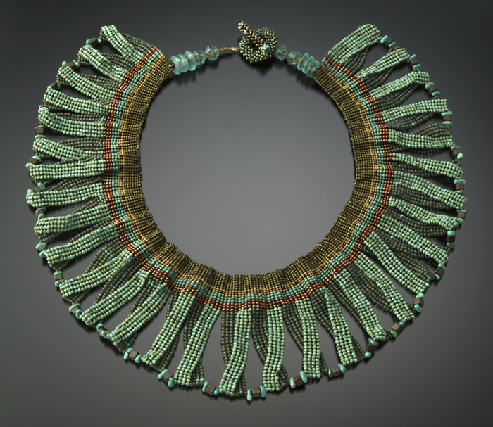 egyptian beaded necklace