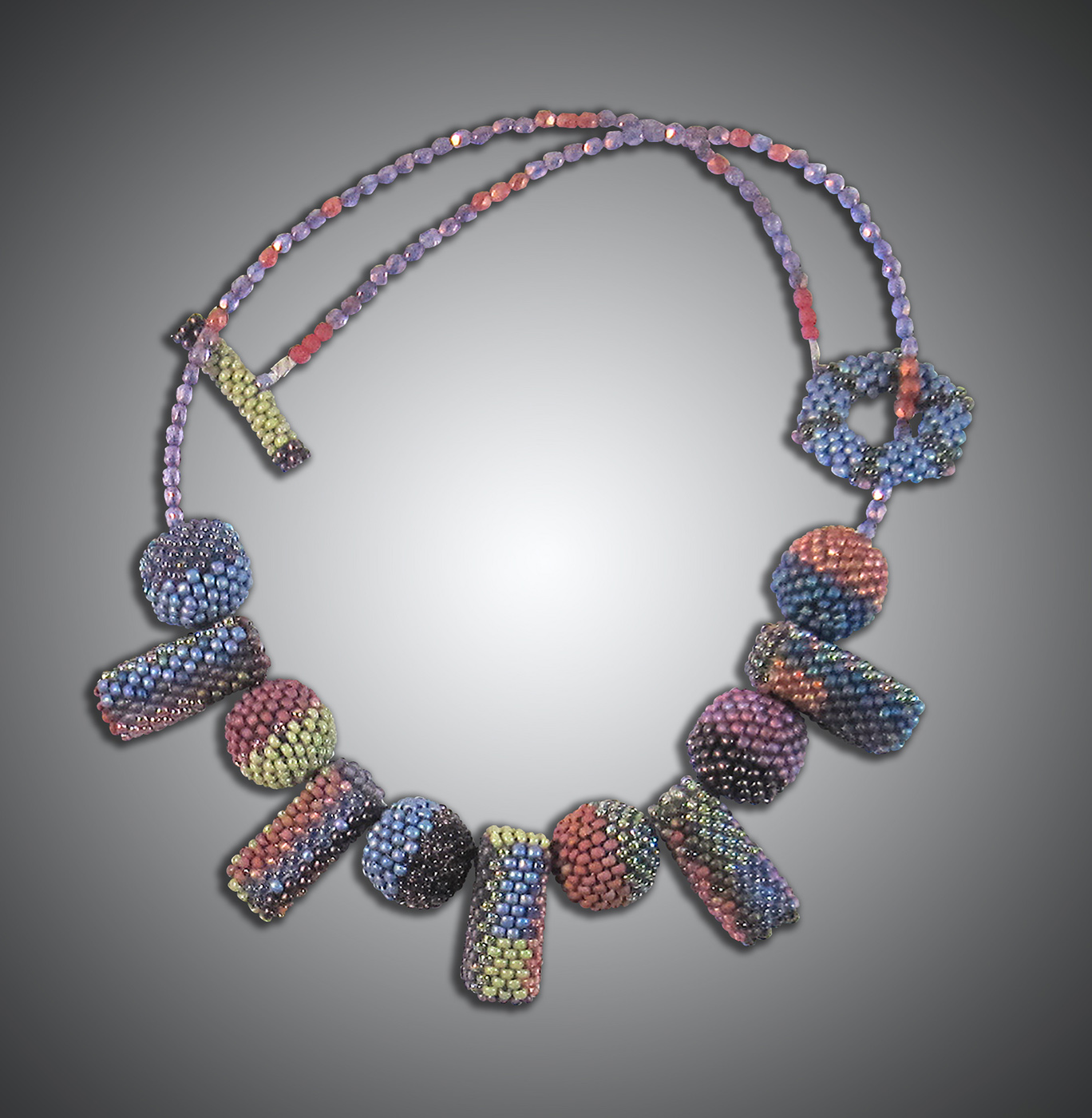 sunset bead necklace